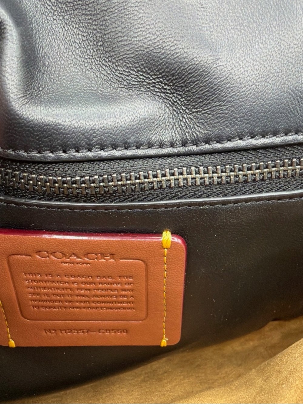COACH Pillow Madison Shoulder Bag With Quilting In Black - Picture 5 of 5